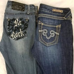 Rerock for Express Super Thick Stitch  Skinny Jean